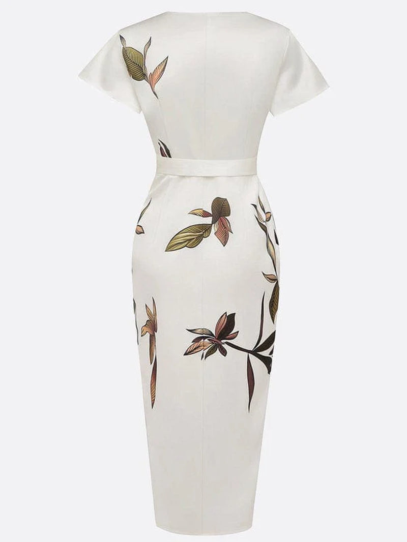 Urban Leaf Midi Dress - Mirea